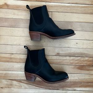 Red Wing Heritage Harriet black heeled chelsea boots